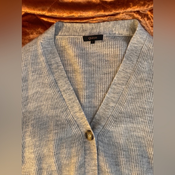 Quince Baby Alpaca Wool cropped cardigan - Picture 3 of 6